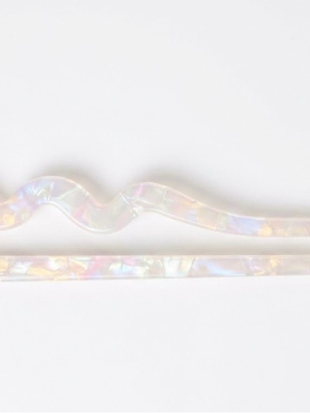 Pearlescent French Hair Pin – 5.5” Chic Minimalist Hair Styling Accessory NWOT